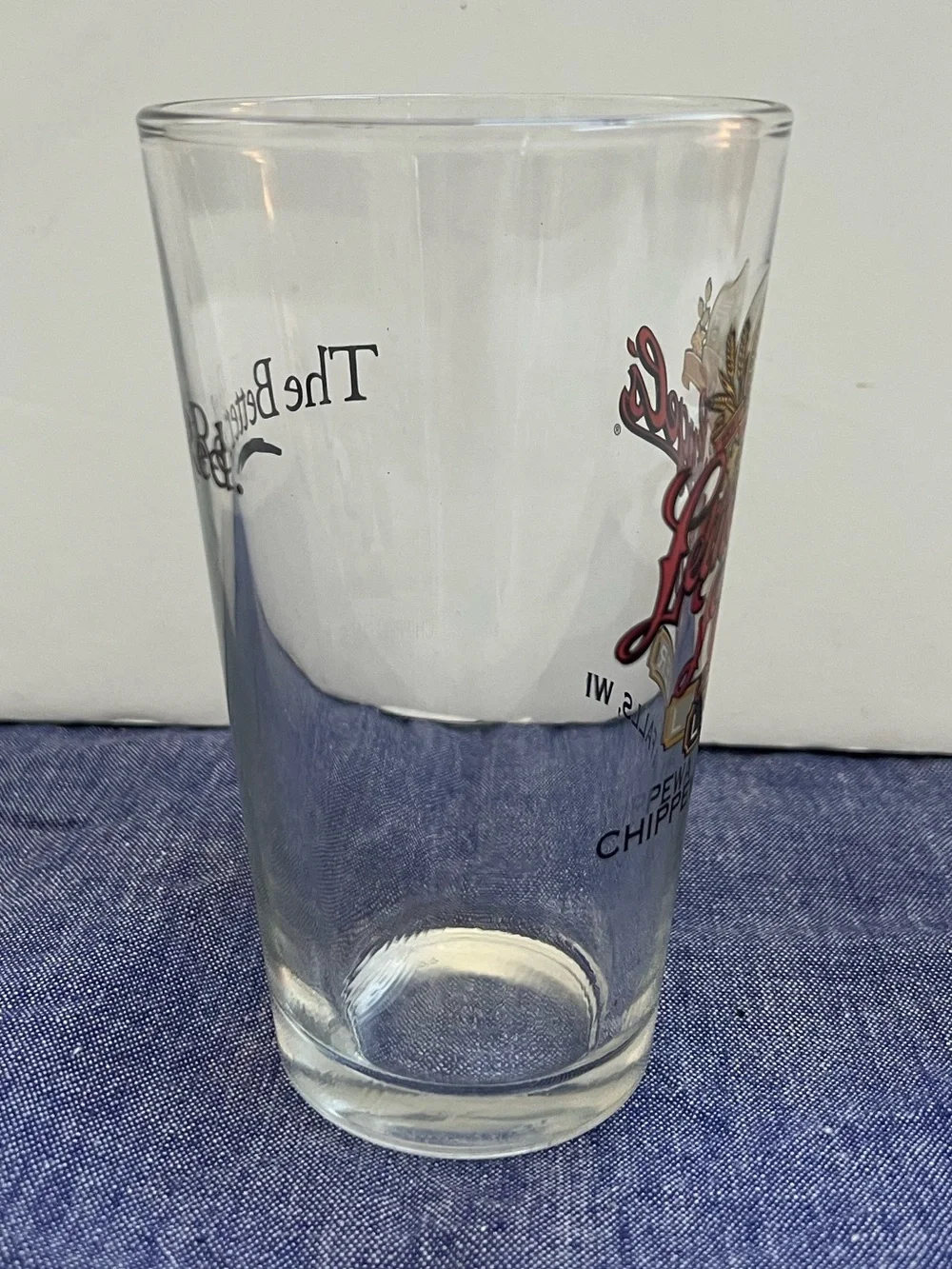 Leinenkugel's Red Lager Glass Beer Pint Chippewa Falls WI Leines The Better Red